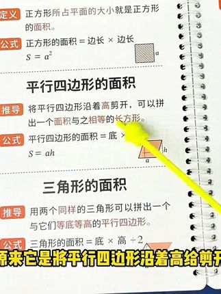 小学数学公式定律手册一至六年级必背知识点汇总大全常用换算表挂图卡