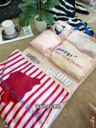 暑假打算出去玩,整个#六合一旅行收纳包 内衣裤,换洗衣物收纳的明明白白的,干净整洁又好拿取#旅行收纳包 #收纳旅行装