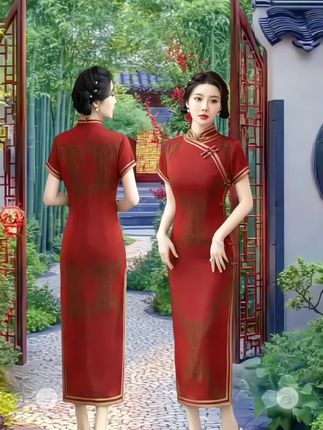 #旗袍 #婚宴妈妈装 #穿搭 #精致优雅 #国风古韵