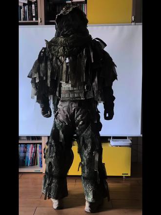 伪装绑腿制作过程#伪装服 #吉利服 #diy #wargame #尼龙