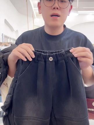 男童儿童一体绒格子边宽松2025冬季加绒拼接百搭牛仔裤潮#男童穿搭 #秋冬穿搭 #牛仔裤 #百搭裤子 #潮流穿搭