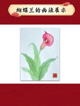 写意蝴蝶兰画法 #写意#国画教程 #蝴蝶兰的画法
