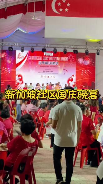 新加坡社区国庆日庆祝,主打的一个接地气#新加坡 #新加坡生活 #海外生活