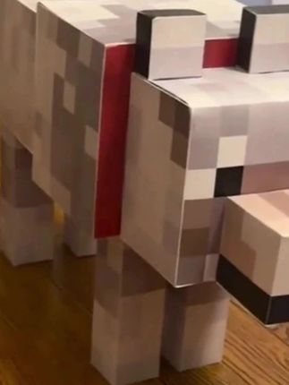 我的世界纸模狗猫玩偶纸模纸模型我的世界我的世界玩具#我的世界纸模 #纸模玩偶 #游戏玩具 #手工模型 #好物推荐
