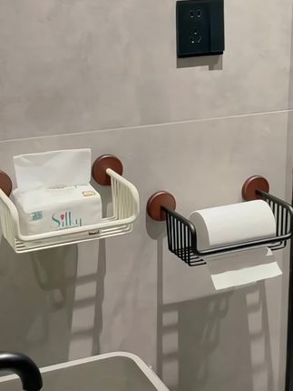 #免打孔置物架#纸巾架