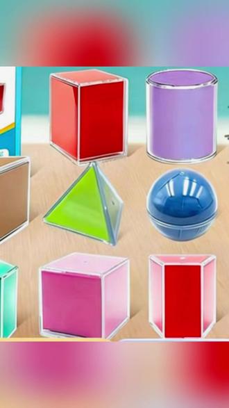 透视立体几何体模型展开演示教具学具表体积 #数学教具 #几何模型 #小学学具