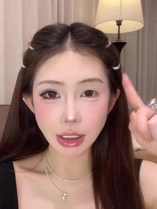 虞书欣Jennie同款圆形金属发扣刘海发夹女前额侧边夹水钻发卡头饰#韩系发型 #发饰#发饰发夹 #高颅顶 #发饰头饰真的很加分