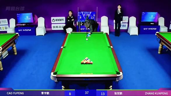 #台球 #张堃鹏
不掉败部不会打,不好意思,我叫张堃鹏!
单败十六进八阶段张堃鹏战胜曹宇鹏晋级八强!