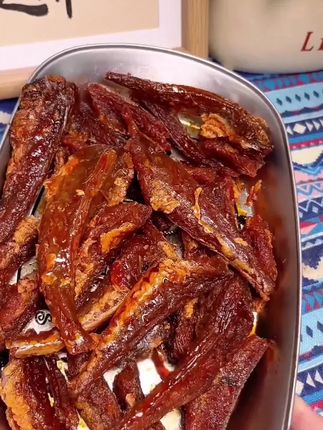 香辣糖醋海花鱼湖南特产辣味零食湖南下饭菜 喝酒必备下酒菜零食#香辣糖醋海花鱼#下饭菜#下酒菜