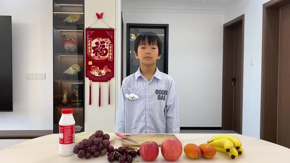 三年级小学生英语制作水果沙拉