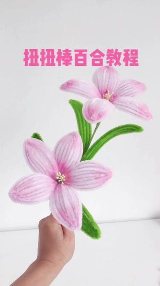 扭扭棒百合教程#扭扭棒的100种玩法 #扭扭棒教程 #手工diy #扭扭棒百合花教程 #治愈系手工