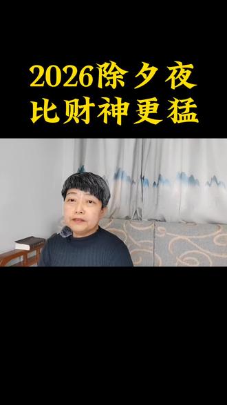 2026除夕夜
比财神更猛
#家庭财富 #家庭经济学 #女性财富 #新商业 #2026