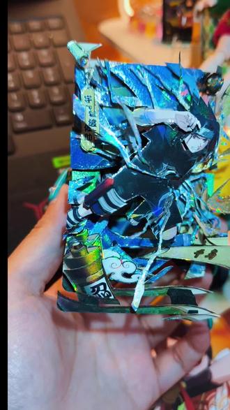 卡游佐助卡雕(含过程)#卡游 #佐助 #火影忍者 #卡雕