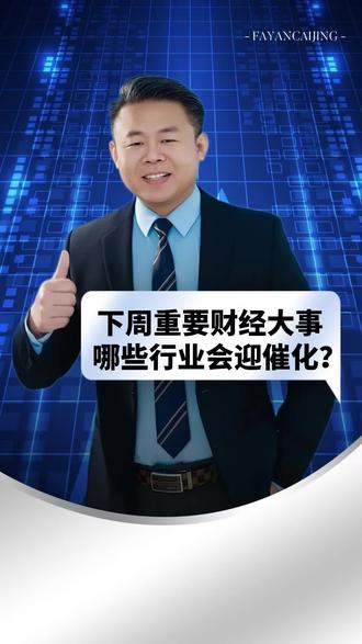 下周重要财经事件来了!#A股市场#热点分析#股市分析