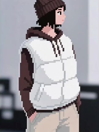 秋冬季新款休闲百搭小个子短款无领羽绒背心外套简约羽绒服马甲