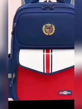 新款小学生 轻便潮流男生女超轻生时尚英伦风减负护脊双肩包书包#书包