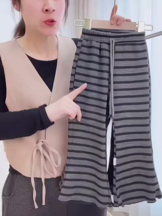 女童休闲裤儿童百搭休闲百搭显瘦春夏长裤洋气喇叭裤 #百搭裤子 #女童喇叭裤 #女童休闲裤 #休闲裤 #宝宝休闲裤