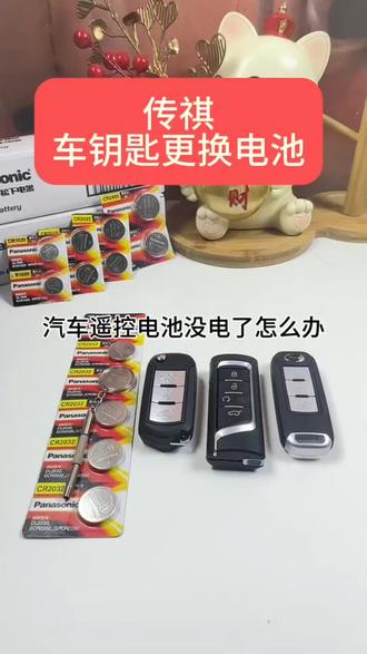 南孚传应CR2032广汽传祺GS4汽车钥匙遥控器纽扣电池GS8GA4影豹GS3