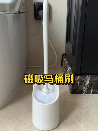 #卫生间好物 #实用分享 这个马桶刷是磁吸的,你们用过么