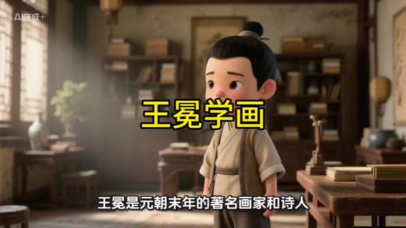 王冕学画#动漫 #动漫推荐