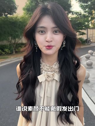 论漂亮还得是露思卷 不化妆戴都好看~ #假发#假发片#露丝卷#露思卷#增加发量