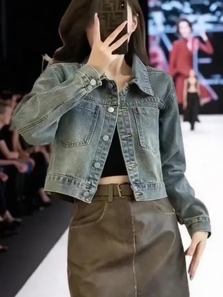 #高级穿搭 #牛仔外套 #牛仔外套女 #短款牛仔外套 #高级感穿搭