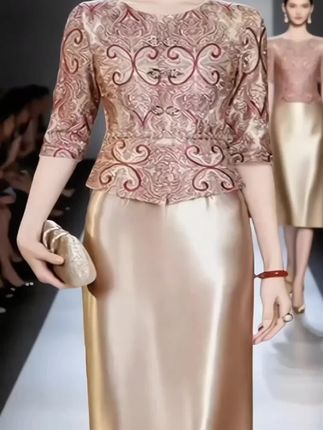 2025新款香槟色妈妈婚宴装平时可穿气质高贵年轻喜婆婆婚礼晚礼服#妈妈婚宴礼服 #谁穿谁好看不分年龄段 #穿出美丽穿出自信 #穿出高级感