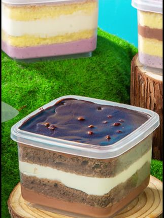 魔芋脆皮梦龙罐子蛋糕抹茶蓝杨莓网红碳低水下午茶甜品#甜品#蛋糕#抹茶蛋糕#无蔗糖甜品#好吃 #甜品