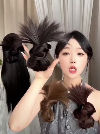 适合头发又短又少的姐妹用的丸子夹!懒人姐妹有福了,百搭简约又温柔!#显气质的春日盘发