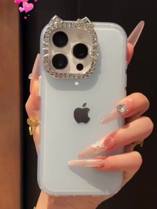 闪钻KT镜头果冻适用iPhone16promax手机壳苹果14网红15pro高级13#手机壳 #仙女必备 #强烈推荐 #这个手机壳真的长在我心巴上了 #爆款热卖中