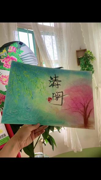 超级简单的清明节手抄报#手抄报 #清明节 #手绘