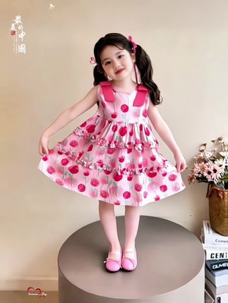 #我要上热门 女童连衣裙夏季2025新款儿童时尚碎花公主裙洋气女孩无袖背心裙:/ 子,精美设计,萌娃穿搭,穿着非常舒服,而且它的设计很好看,版型挺括,让孩子穿出自信与潮流。#夏季穿搭 #谁穿谁好看 #创作灵感 #好物推荐🔥 @巨量千川 @DOU+小助手 @DOU+好生意 @DOU+上热门 @抖音创作小助手 @热门小助手 @抖音创作灵感