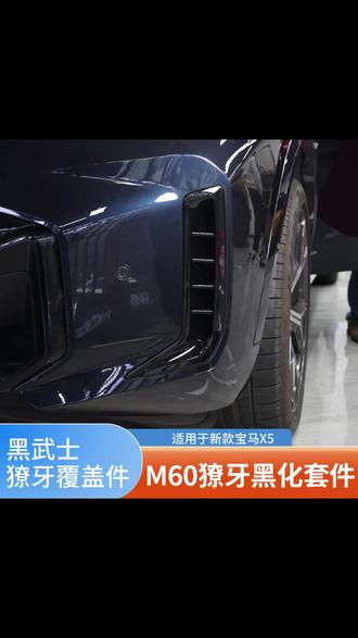 獠牙套件 X5前脸真心建议搞一套m60i同款,带横杠,切风效果更好,轮胎撞风风燥更小,前脸也更立体 #每天一个用车知识 #宝马X5 #獠牙 #黑武士 #X5獠牙