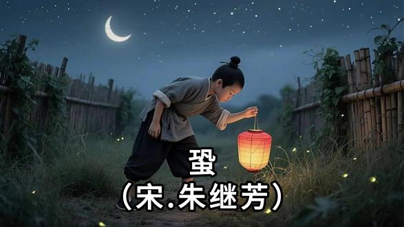 《蛩》宋朱继芳古诗词一蛩何唧唧吟入儿童心只在竹篱外篝灯无处寻 一蛩何唧唧,吟入儿童心。只在竹篱外,篝灯无处寻。
写作背景:
“蛩”就是蟋蟀,又叫蛐蛐儿。
这首诗描写了儿童捕捉蛐蛐儿的心理与举动,由蛐蛐儿的叫声引发儿童晚间点灯出门去寻找,写出了儿童的可爱。
词句注释:
何:多么。
唧唧:蛐蛐儿的鸣叫声。
吟:鸣叫。
篝灯:灯笼。把蜡烛放在笼中以免被风吹灭。
白话译文:
夏夜的风轻轻吹着,草丛里的一只蛐蛐儿亮开了嗓子,“唧唧——唧唧——” 。
那叫声清脆又欢快,一声声唱进了小孩子的心里。小家伙们哪里还坐得住,举着灯笼急急忙忙地去找蛐蛐儿。
明明听得真真儿的,叫声就在竹篱笆外头,可灯光扫过去,只有草叶儿晃啊晃。
小孩儿找得满头大汗,蛐蛐儿却像跟他捉迷藏,任他怎么翻找,就是不见踪影,只留叫声还在耳边轻轻唱。