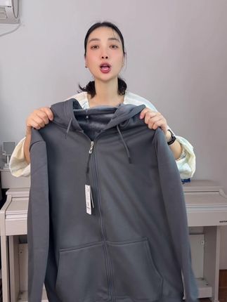 雅鹿男装男士秋冬季加绒开衫连帽卫衣拉链夹克上衣休闲宽松外套潮#面料柔软舒适 #品质男装 #加绒外套 #时尚卫衣