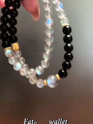 #饰品分享 灰月光手串