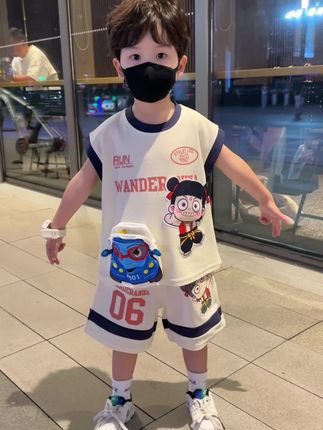 儿童夏季背心套装#高品质童装 #夏季穿搭 #萌娃穿搭