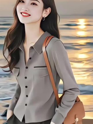 这件灰色法式衬衫太绝了!2025新款自带高级滤镜,雾面灰调衬得肤色超白。微廓形藏拜拜肉,领口小设计显脸小,单穿叠穿都出彩。春日出街搭牛仔裤、半身裙都好看,通勤约会切换无压力,闭眼入不后悔!#法式衬衫 #遮肉显瘦不挑身材 #polo衫穿搭 #感谢官方大大送我上热 #上热门6000亿话题 @上热门🔥🔥🔥