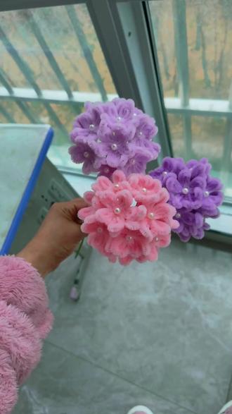 小号不过夹板的绣球花教程来啦 开始准备过年摆摊的小花束啦#摆摊 #教程
