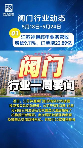本周阀门行业动态信息汇总 #阀门 #阀门资讯 #新闻热点