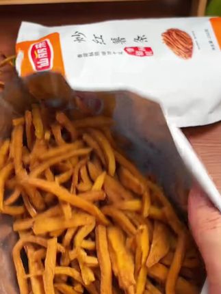 仙丽来【非油炸】沙炒红薯条老式地瓜条红薯干番薯脆条 口感稍硬#仙丽来沙炒红薯条 #非油炸地瓜条 #老式红薯干 #番薯脆条零食 #解馋追剧零食