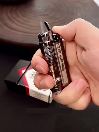 潮牌NBHD创意防风打火机2025年火爆款网红款透明仓金属充气火机#防风打火机#创意打火机#送男友的礼物#无限回购的宝藏单品#好物推荐🔥