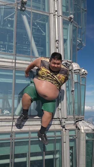 良子爬台北101 #台北101大厦 #亚历克斯霍诺德 #良子