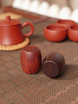新中式鼓形实木盖置,美观又实用!#召唤茶友 #盖置 #茶具 #茶生活 #茶文化
