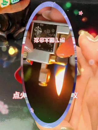 小方砖镀钛工艺克罗心贴彰迷你打火机油机挂件#热门#好物
