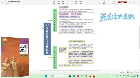 2023版!8.2 文化交流与文化交融【梳理带背】
PDF打印!→主页简介
必修一《中国特色社会主义》14张【思维导图】
必修二《经济与社会》7张【思维导图】
必修三《政治与法治》17张【思维导图】
必修四《哲学与文化》22张【思维导图】
选择性必修一《当代国际政治与经济》20张【思维导图】
#高中政治 #高中政治知识点 #政治教材巨变 #政治必修四 #哲学与文化
选择性必修二《法律与生活》12张【思维导图】
选择性必修三《逻辑与思维》22张【思维导图】