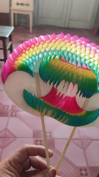 童年的回忆,纸翻花!