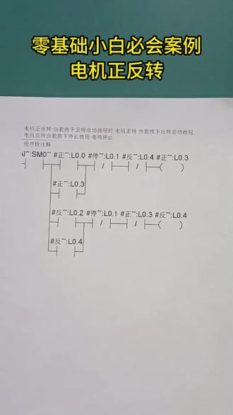 “面试官:写个电机正反转。我:就这?结果挂了。” 零基础学习PLC必会案例之电机正反转#零基础学习Plc #plc #知识分享 #干货分享 #电工