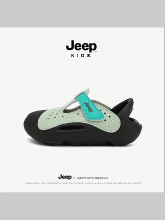 #儿童用品 jeep男童防滑凉鞋软底不累脚儿童户外涉水溯溪沙滩鞋女大童洞洞鞋#宝宝洞洞鞋 #男童凉鞋 #儿童沙滩鞋 #夏季凉鞋