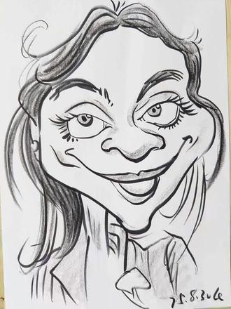 8月份肖像漫画#漫画 #人物 #速写